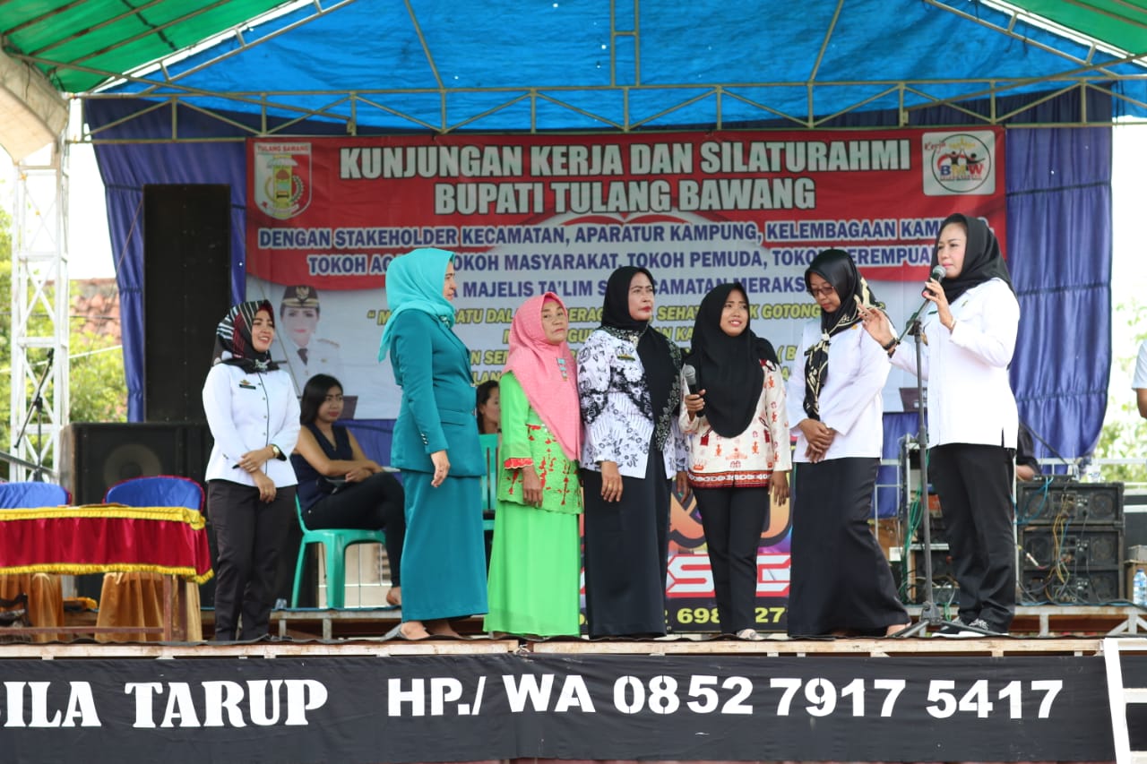 Bupati Winarti Lanjutkan Lawatan Kecamatan Meraksa Aji