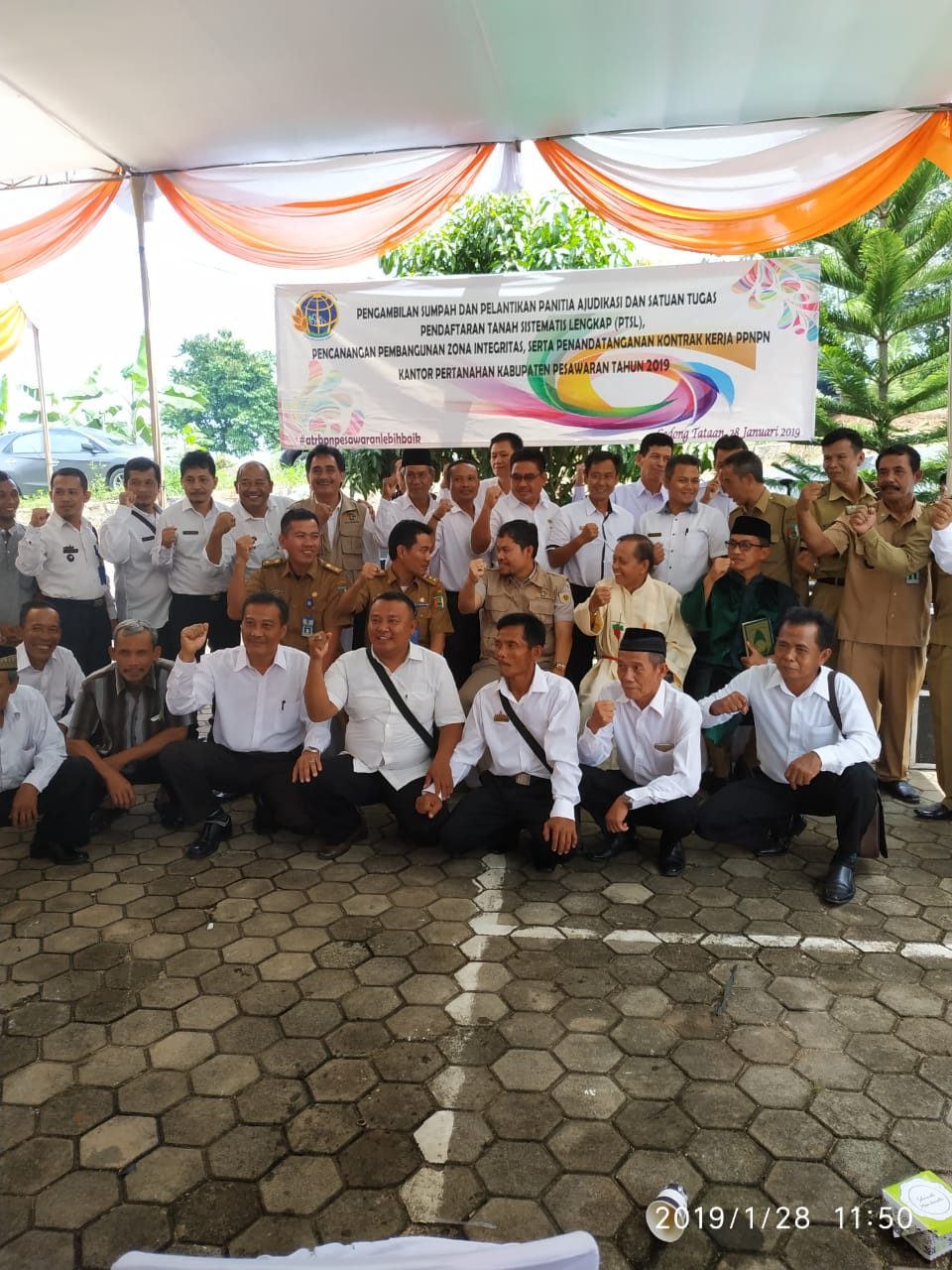 Kakan BPN Lantik Satgas PTSL Serta Canangkan Zona Integritas