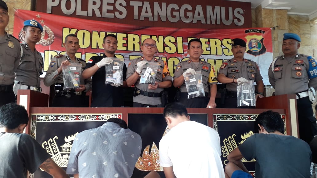 Polres Tanggamus Bekuk 5 Tersangka Narkoba, Salah Satunya Protokol Pemkab