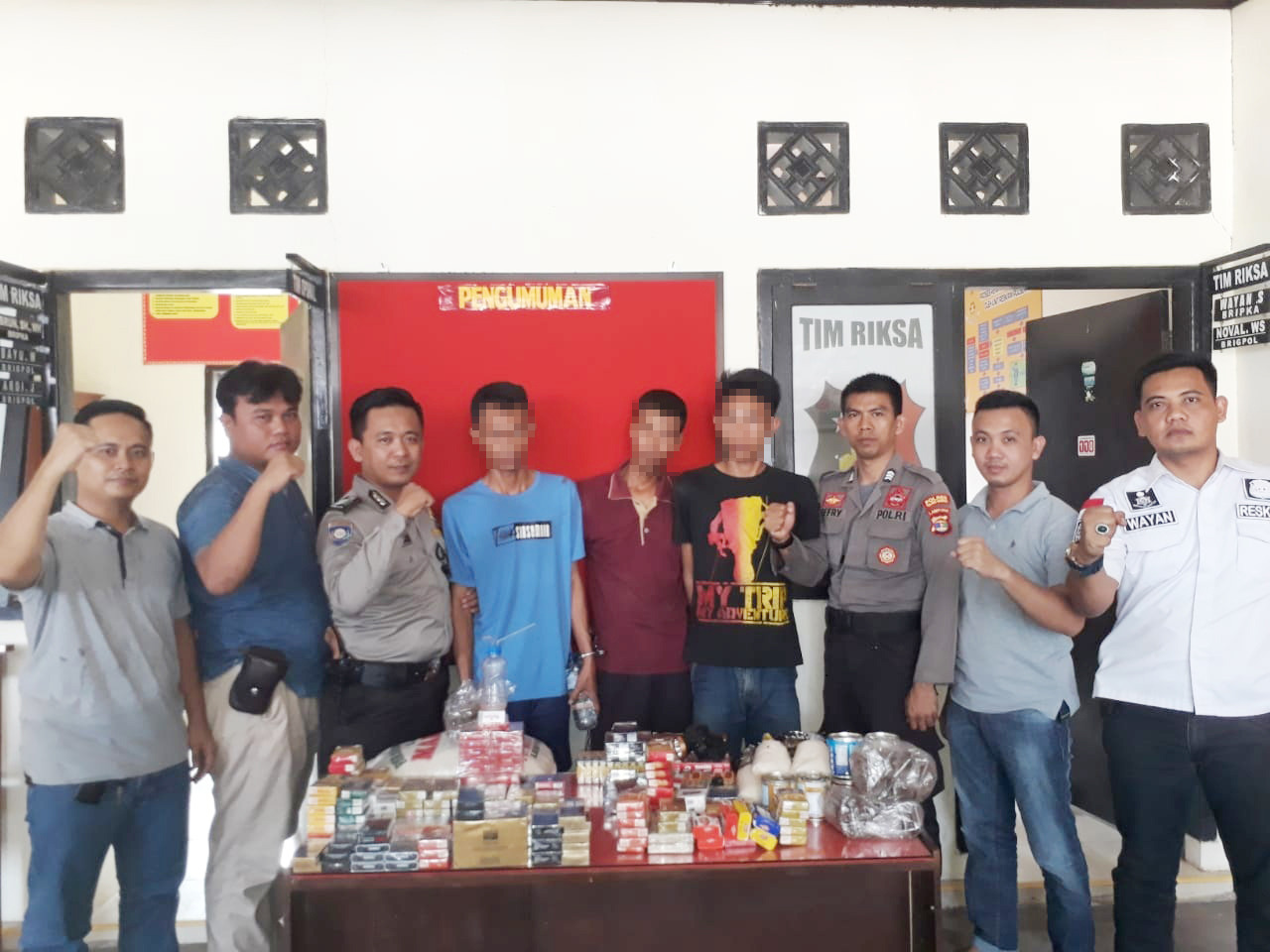 Tiga Pelaku Curat Di Bekuk Satreskrim Polsek Tumijajar