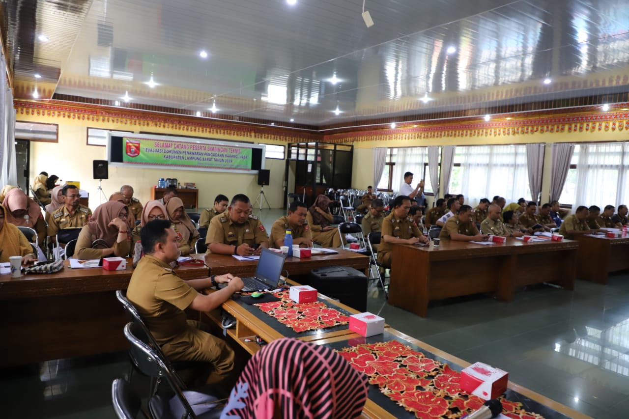 Pemkab Lambar Adakan Bimtek Evaluasi Dokumen Penawaran Pengadaan Barang dan Jasa