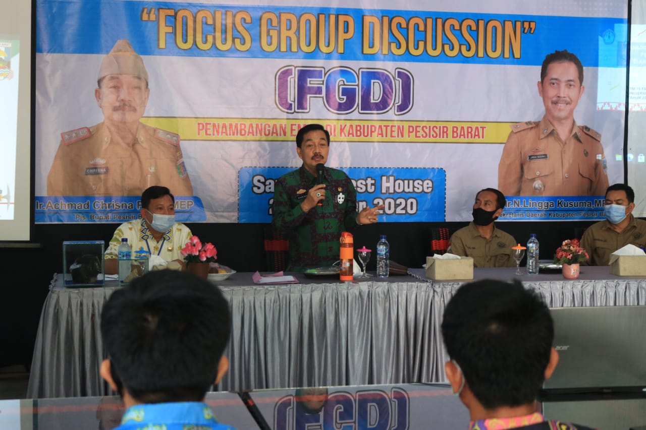 Pjs.Bupati Achmad Chrisna Menghadiri FGD Penambangan Emas Bersama UNILA