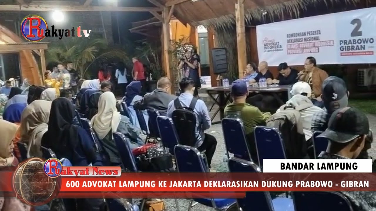 Ratusan Aliansi Advokat Indonesia Ke Jakarta Deklarasi Dukung Prabowo-Gibran