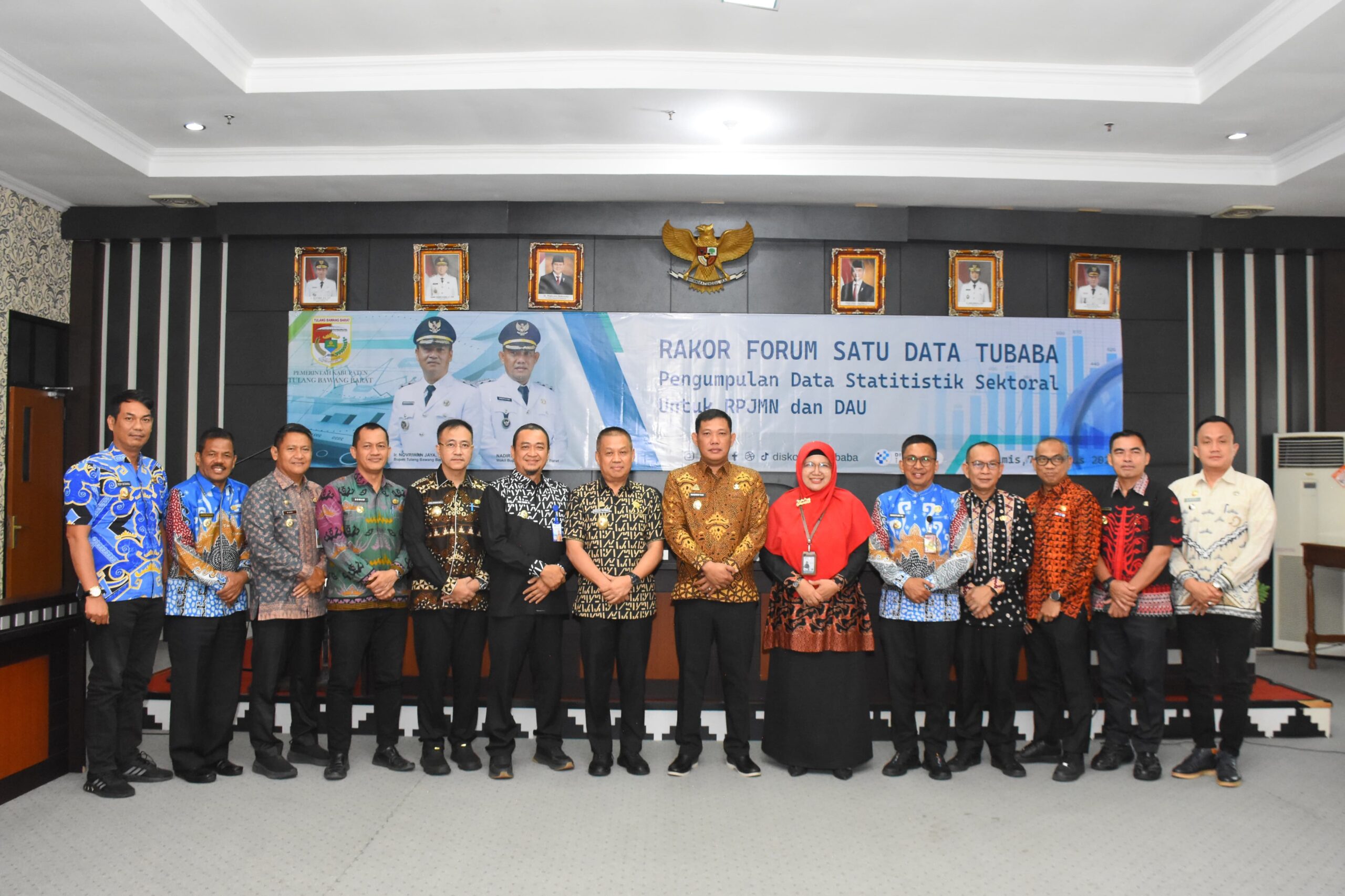 Wakil Bupati Tubaba Tekankan Kolaborasi dan Akurasi Data Dalam Forum Satu Data