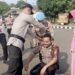 Naik Pangkat, Kasat Reskrim Rizky Dapat Penghormatan Mandi Kembang