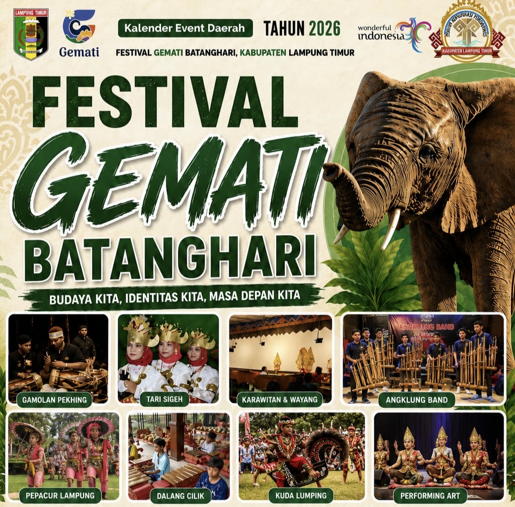 Festival Gemati Batanghari 2026 Angkat Budaya Lokal, Perkuat Pariwisata dan UMKM Lampung Timur