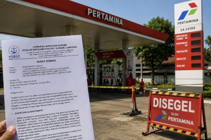 LBH KOBAR Somasi SPBU Batanghari, Desak Bongkar Dugaan Kecurangan Takaran BBM dan Ganti Rugi Konsumen